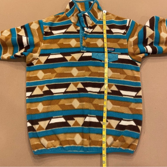 Patagonia Women’s Synchilla Snap-T Pullover Guatemalan Tango Bear Brown Medium - Picture 7 of 9